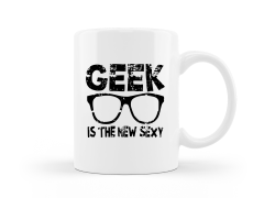 Geek is the new sexy bögre kockáknak kép