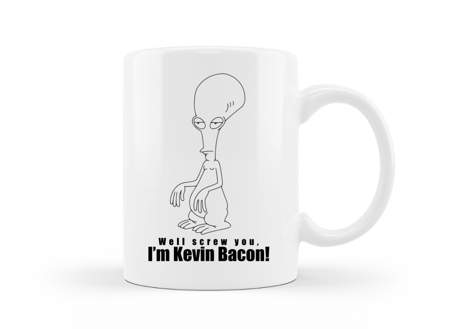 ﻿Roger - Kevin Bacon (Amerikai Fater) bögre kép