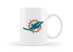 Miami Dolphins emblémás amerikai focis bögre kép